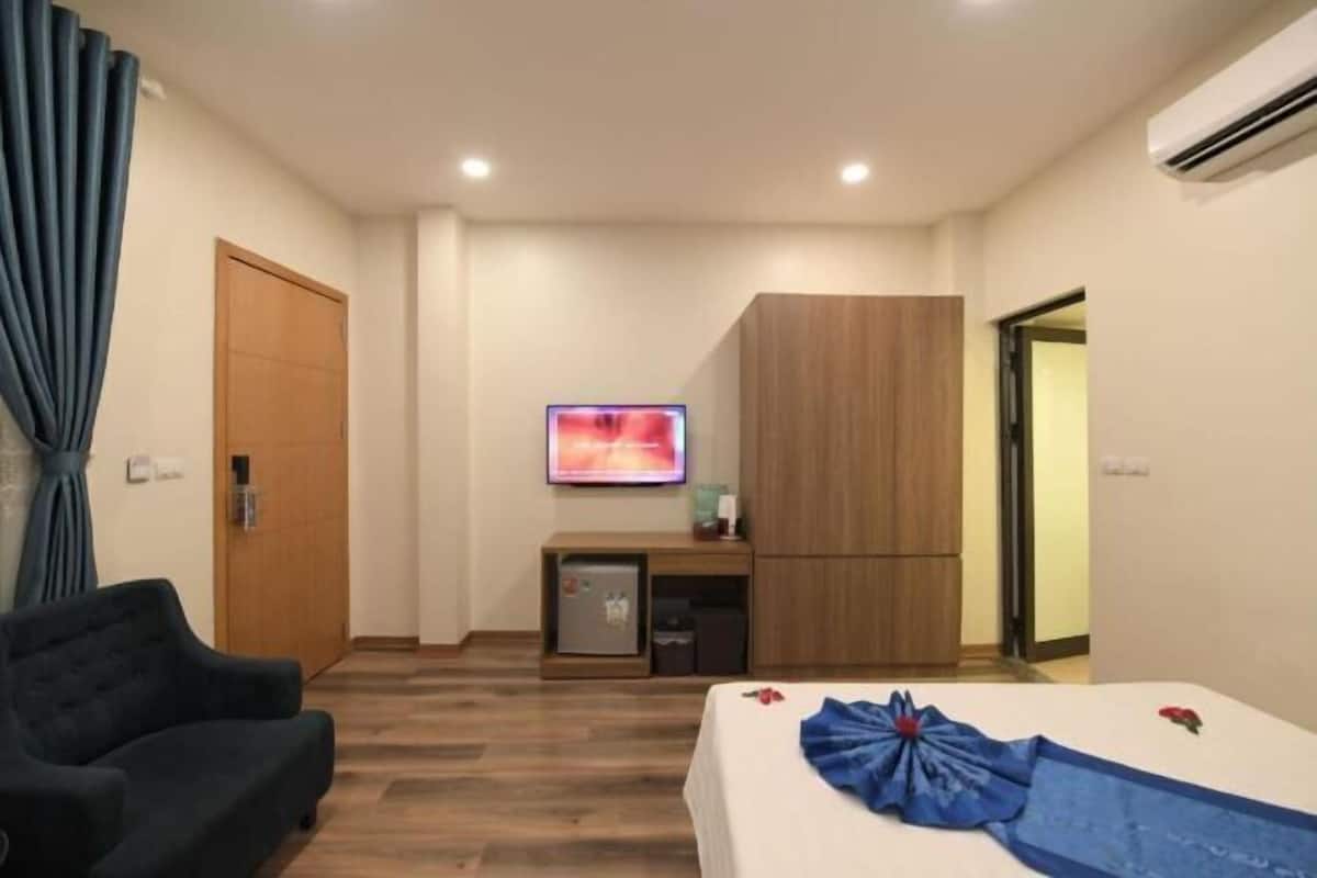Sábanas de algodón egipcio, ropa de cama de alta calidad y minibar