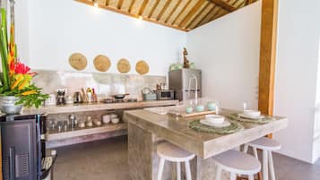 Deluxe Villa, 5 Bedrooms, Private Pool, Pool View | Private kitchen | Fridge, microwave, stovetop, coffee/tea maker