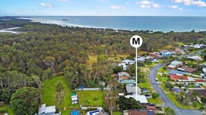 Aerial view - Stay at this stunning home in Sandy Beach, walk to the beach (Sandy Beach)