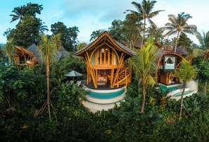 Phòng Exclusive, 1 phòng ngủ, hồ bơi riêng, quang cảnh thung lũng | Bộ đồ giường cao cấp, minibar, két bảo mật tại phòng 