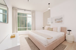 2 bedrooms, blackout curtains, free WiFi, bed sheets