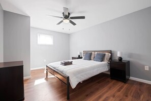Desk, iron/ironing board, travel crib, free WiFi