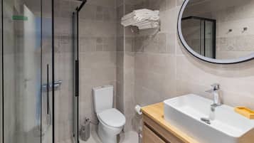 Free toiletries, hair dryer, towels