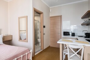 Superior Studio Suite, 1 Double Bed, Balcony, Sea View | In-room safe, iron/ironing board, free WiFi, bed sheets - Fotiadis Family Luxury Suites by Konnect (Corfu)