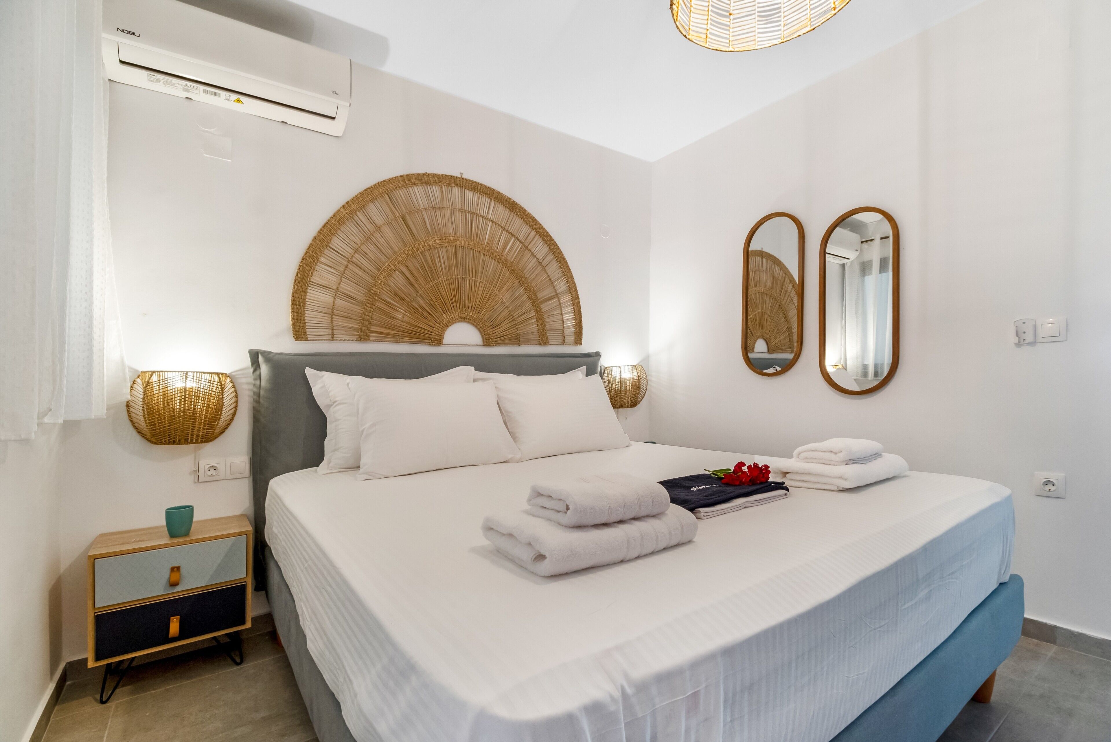 Een strijkplank/strijkijzer, gratis wifi, beddengoed