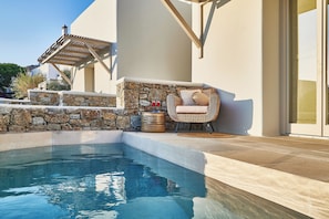 Opale Suite Front Sea View with Plunge Pool | Terrace/patio