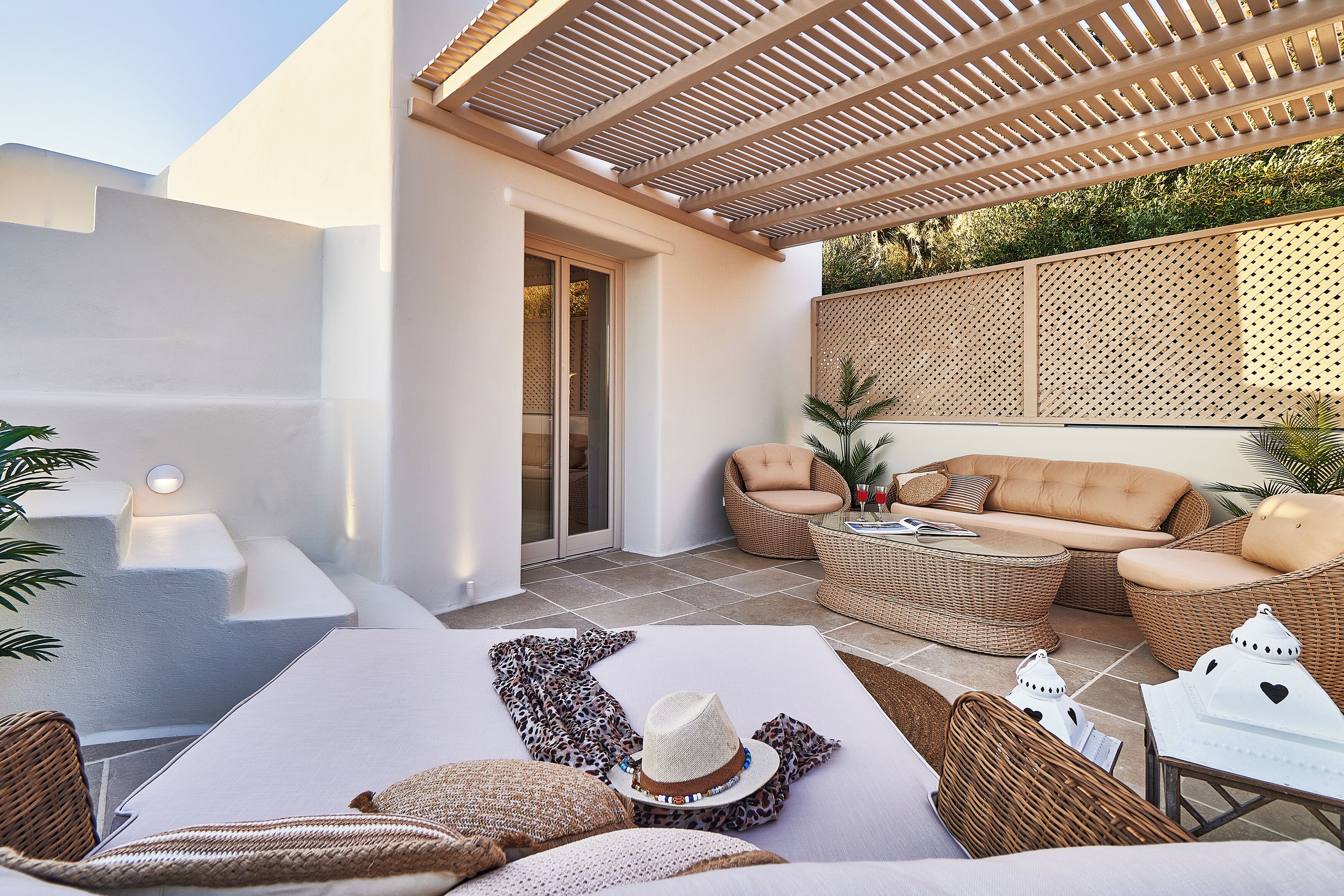 Oro Suite Front Sea View with Plunge Pool | Teras/patio