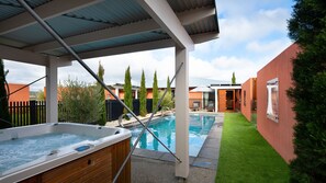 A heated pool