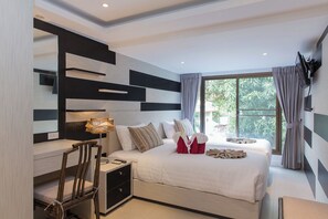 Deluxe Apartment, 2 Bedrooms, Sea View | 2 bedrooms, in-room safe, individually decorated, laptop workspace - Peaceful retreat at Kalim Bay by Lofty (Patong)