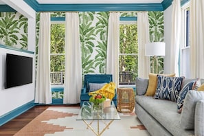 TV - The Islander House | 3BR @ King Street w/ Parking! (Charleston)