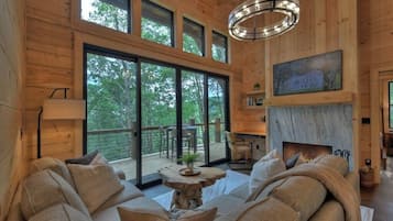 TV, fireplace, offices