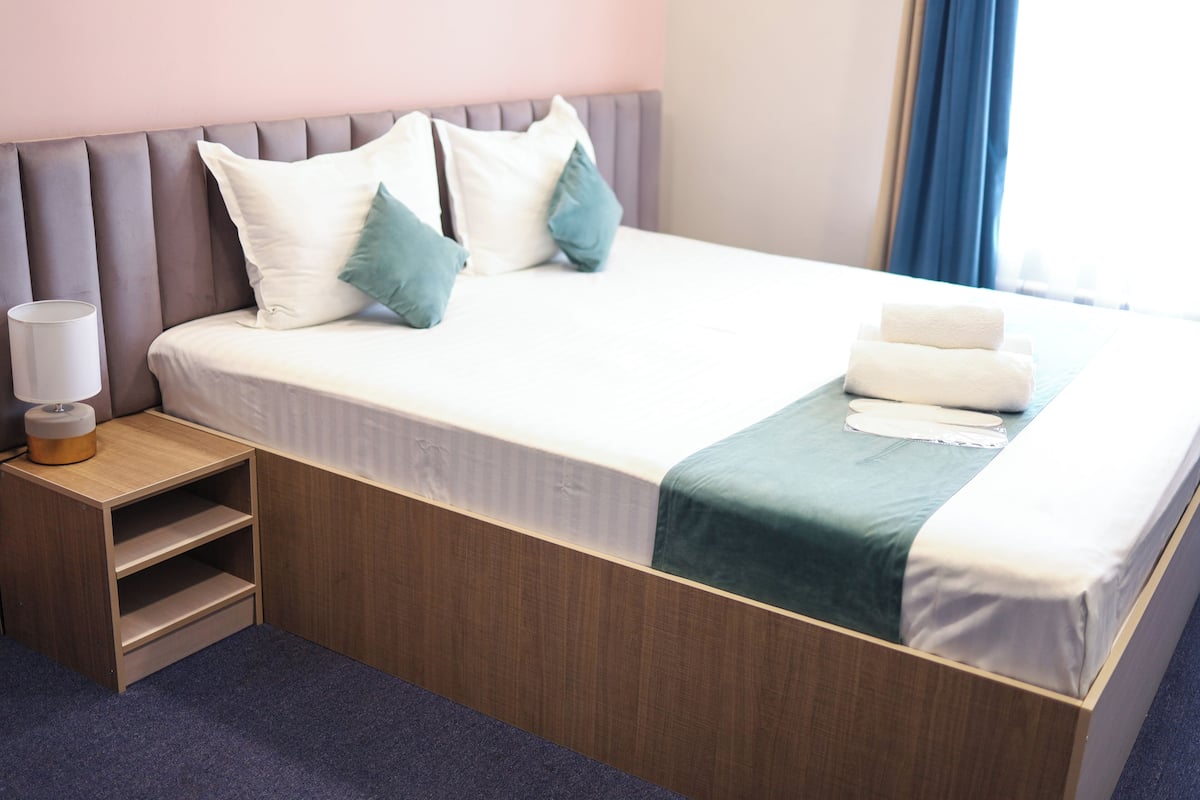 Standard Double Room, 1 Bedroom | Laptop workspace, blackout curtains, iron/ironing board (on request)