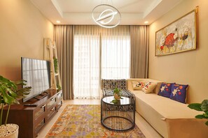 Living area - Cloverhome 2brs D4 HCM River view fully furnished (Thành phố Hồ Chí Minh)