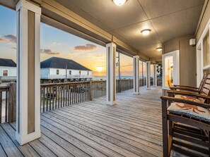 Terrace/patio - Steps to Beach | 4BR | Deck + Ocean Views (Crystal Beach)