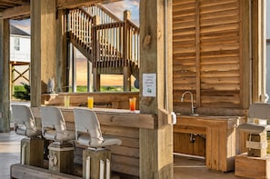 Bar (on property) - Steps to Beach | 4BR | Deck + Ocean Views (Crystal Beach)