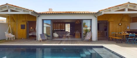 A heated pool