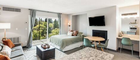 1 غرفة نوم ومكواة/لوح كي وواي فاي مجانًا وملاءات أسرّة