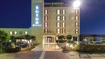 Front of property – evening/night