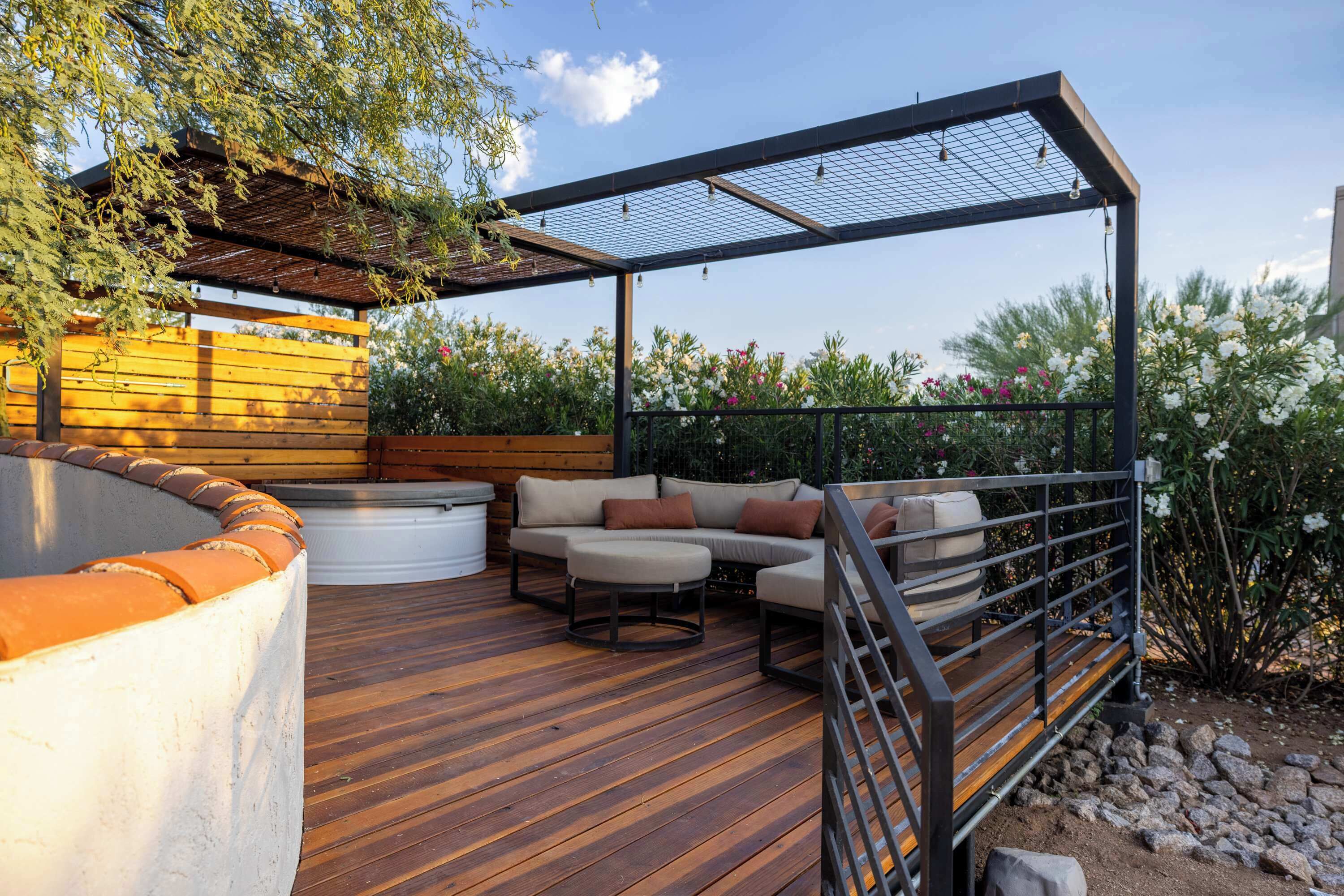 Enjoy the entertainment in the open living space.