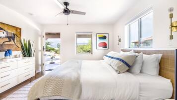 1 slaapkamer, een strijkplank/strijkijzer, gratis wifi, beddengoed