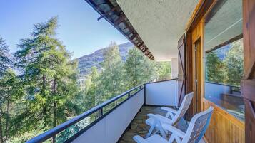 Appartement Familial, 1 chambre (Appartamento Bareu Mountain View) | Balcon