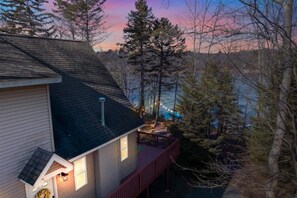 Exterior - Private Lakefront Oasis with Game Room - Perfect Secluded Ski Retreat! (Mount Pocono)
