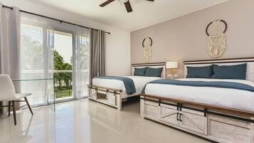 Kondominium, 2 kamar tidur | 2 kamar tidur, meja kerja, dan ruang kerja ramah laptop