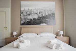 Departamento clásico | Tabla de planchar con plancha, wifi gratis y ropa de cama