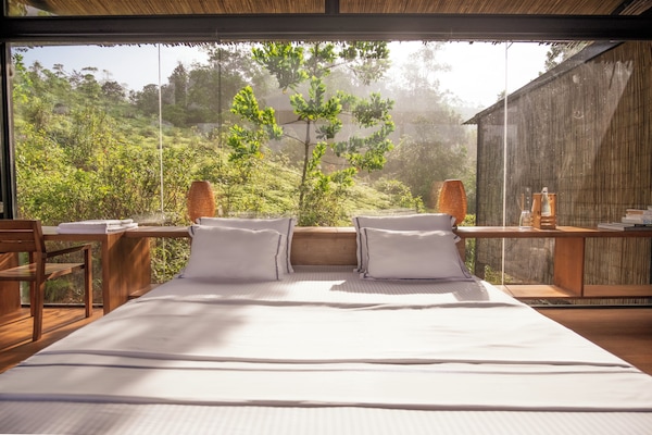 Desk, travel cot