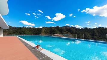 Indoor pool, seasonal outdoor pool, lifeguards on site