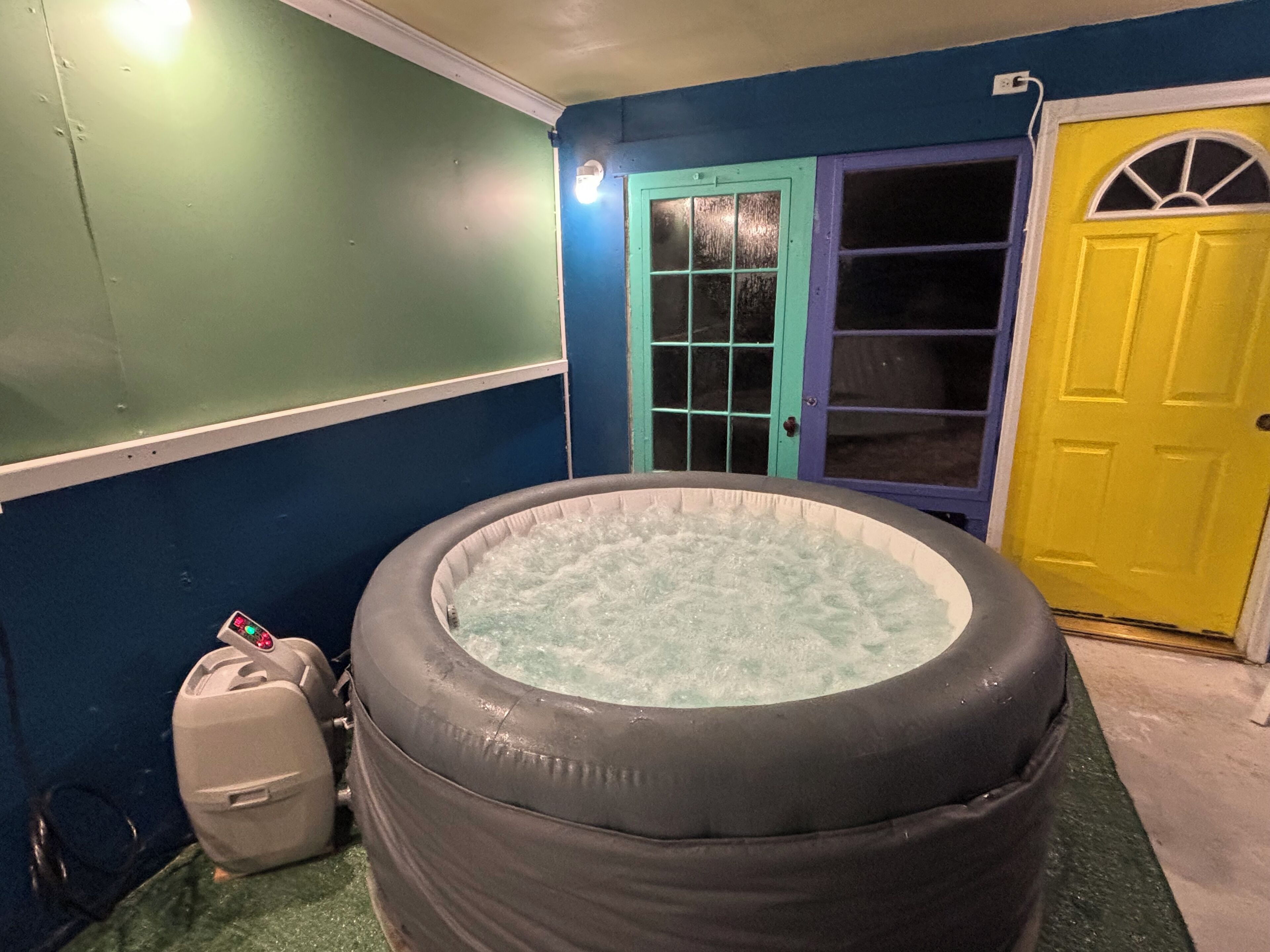 Indoor Hot Tub.