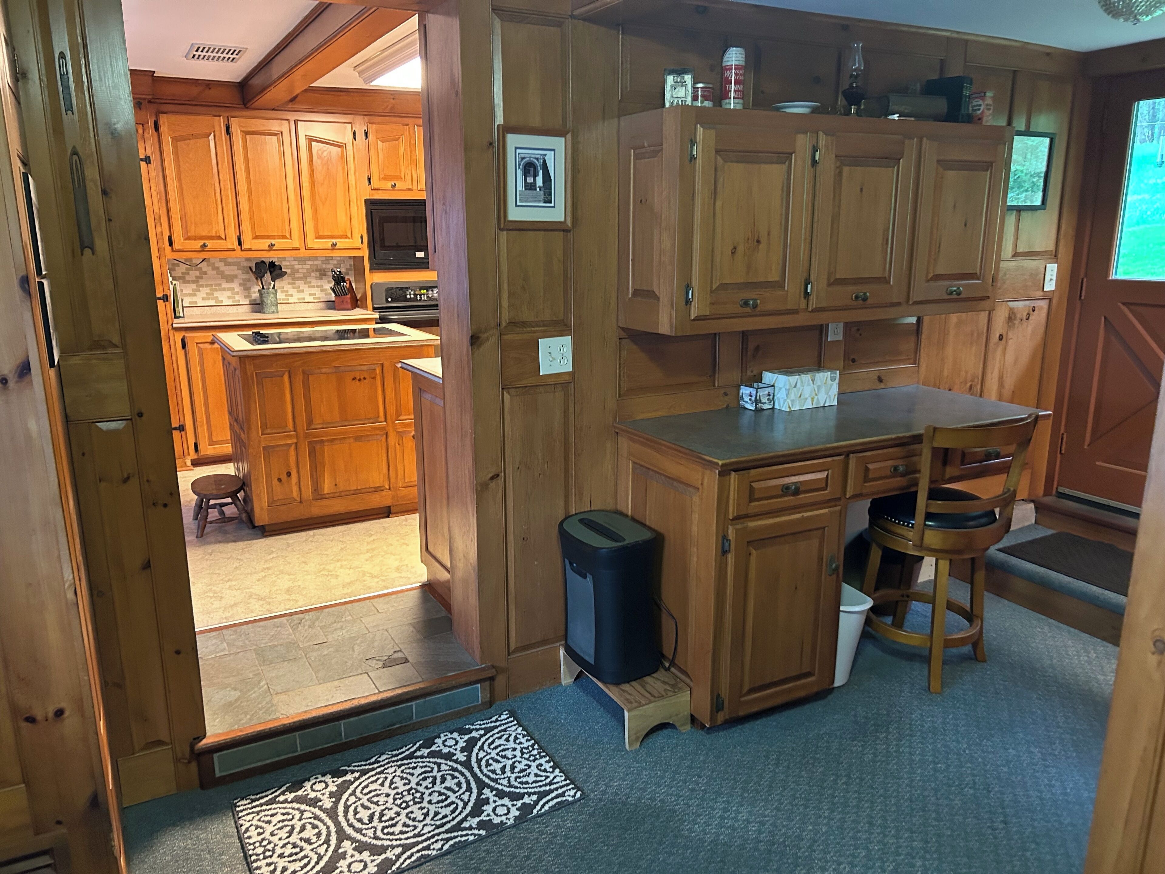 Breezeway work space.
