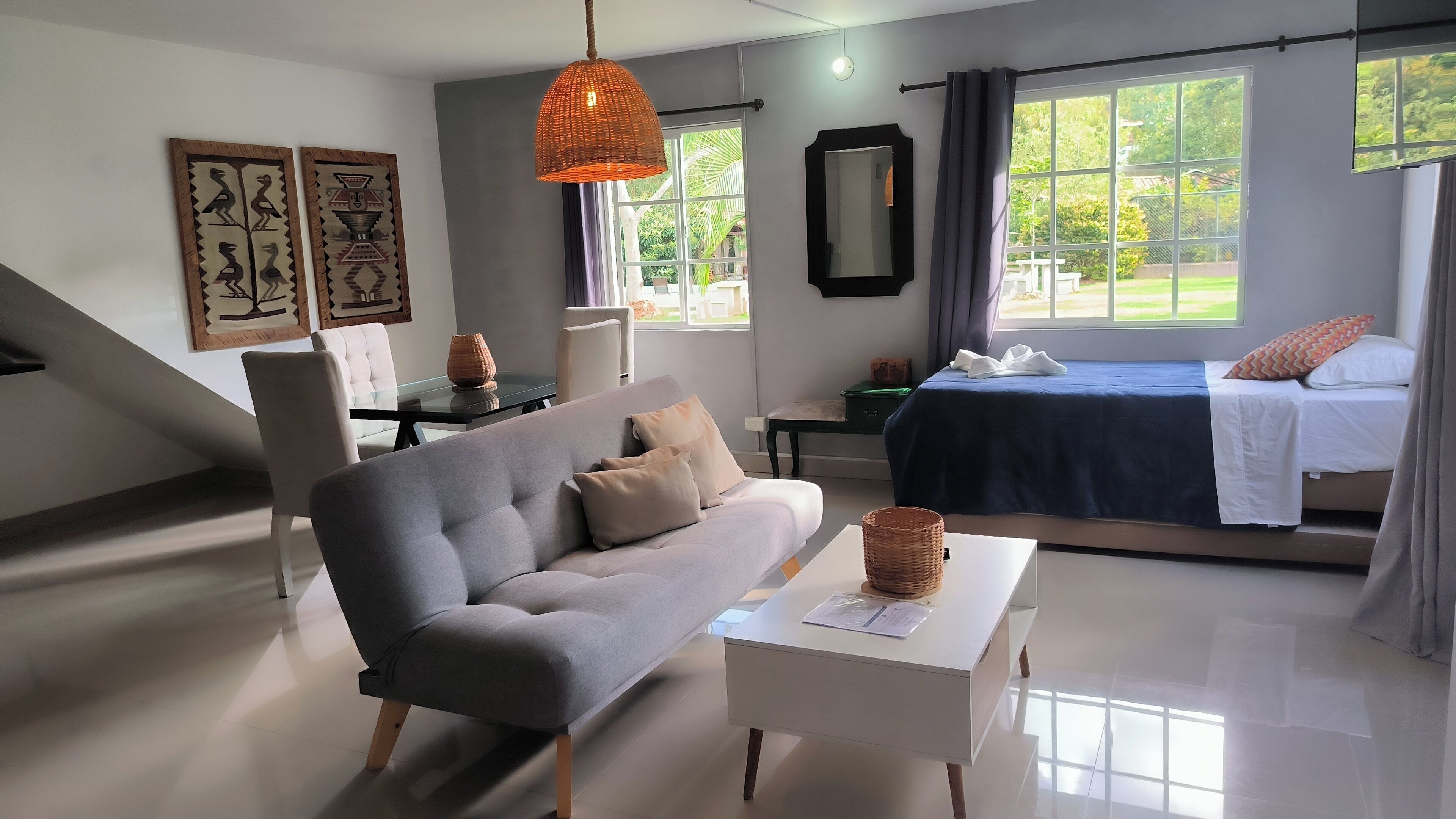 Family Apartment, Multiple Beds, Garden Area | Egyptian cotton sheets, premium bedding, down comforters, pillowtop beds