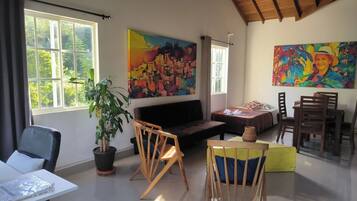 Executive Apartment, Multiple Beds, Garden Area | Egyptian cotton sheets, premium bedding, down comforters, pillowtop beds