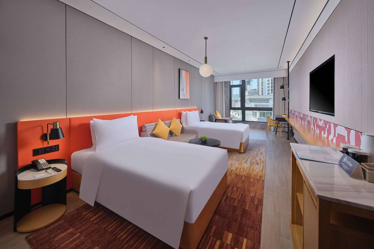 Premium Room, 2 Katil Bujang (Single) | Peti besi dalam bilik, Wi-fi percuma 