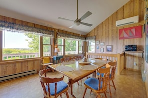 Dining - Deck w/ Water View: Coastal Escape Near P-Town! (North Truro)