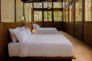 Two-Bedroom Pool Villa | Premium bedding, down comforters, minibar, in-room safe - Boca de Agua Bacalar A Member of Design Hotels (Xul-Ha)