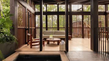 Boomhut (Pool) | Terras