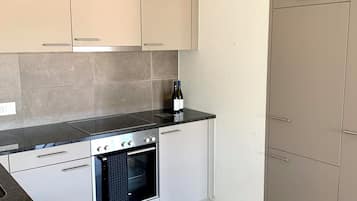 Apartamento, 2 habitaciones | Cocina privada | Frigorífico grande, microondas, horno y placa de cocina