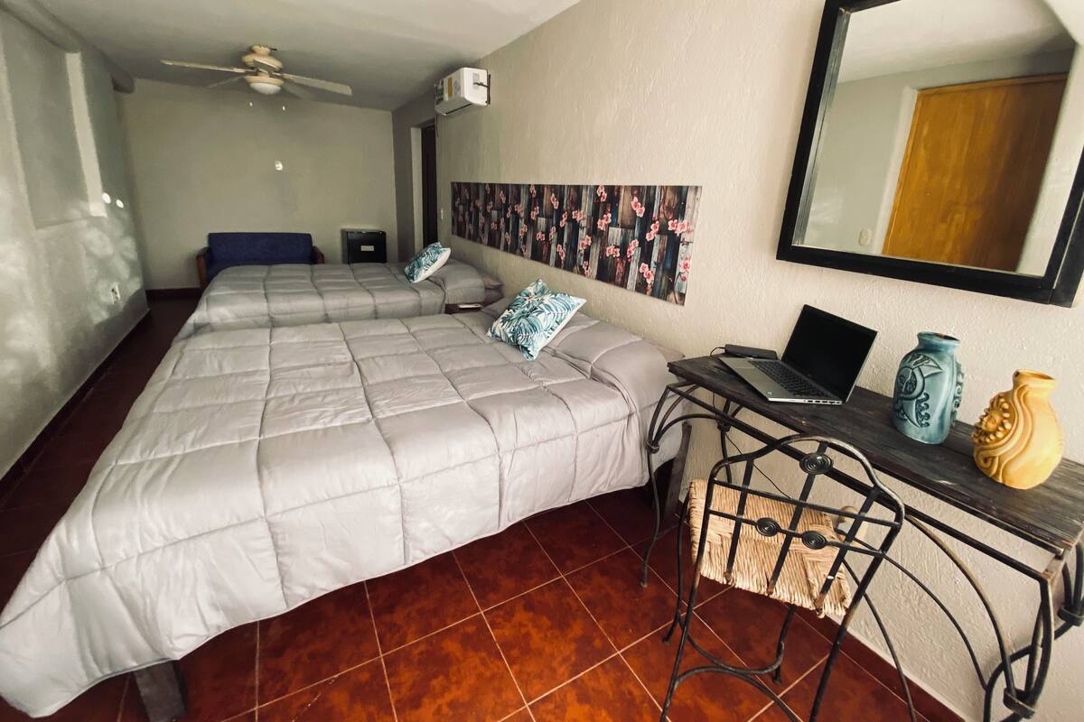 Departamento familiar | 1 habitación, wifi gratis y ropa de cama