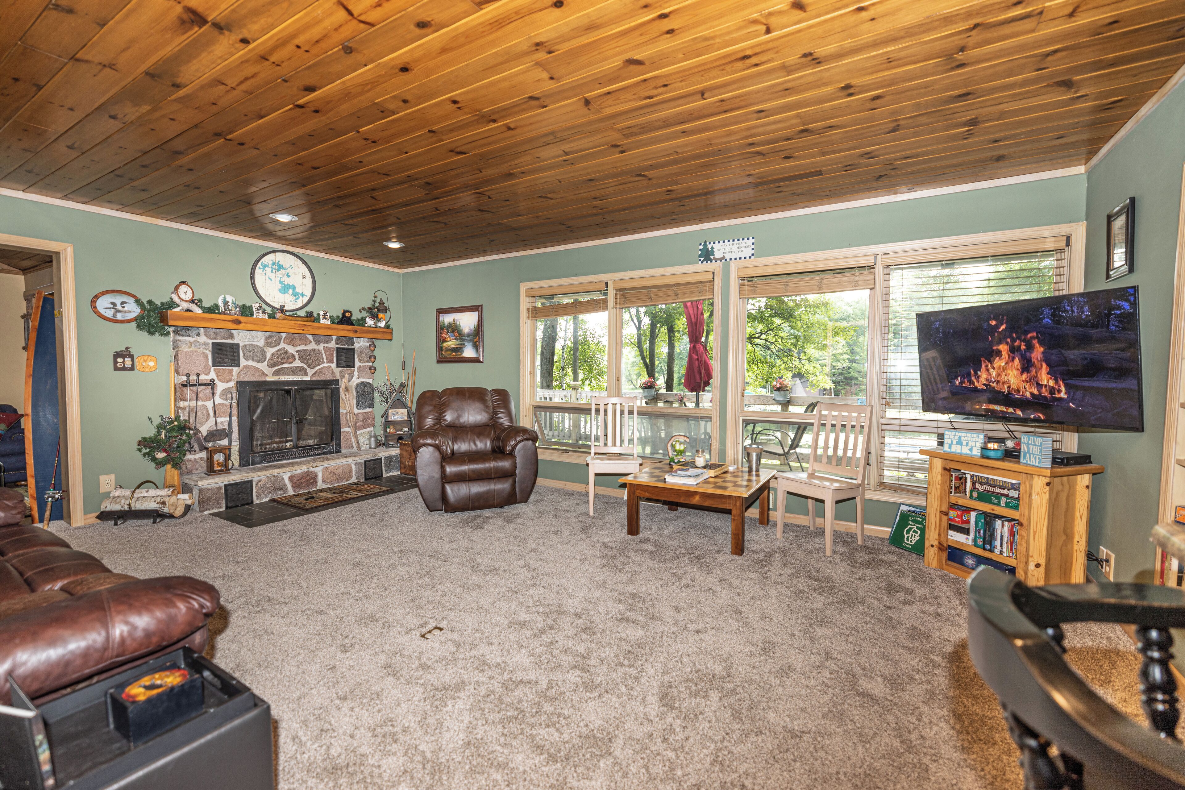 A short walk to the Bearskin Trail! Come enjoy some snowshoeing on the