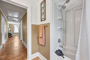 Shower, hair dryer
