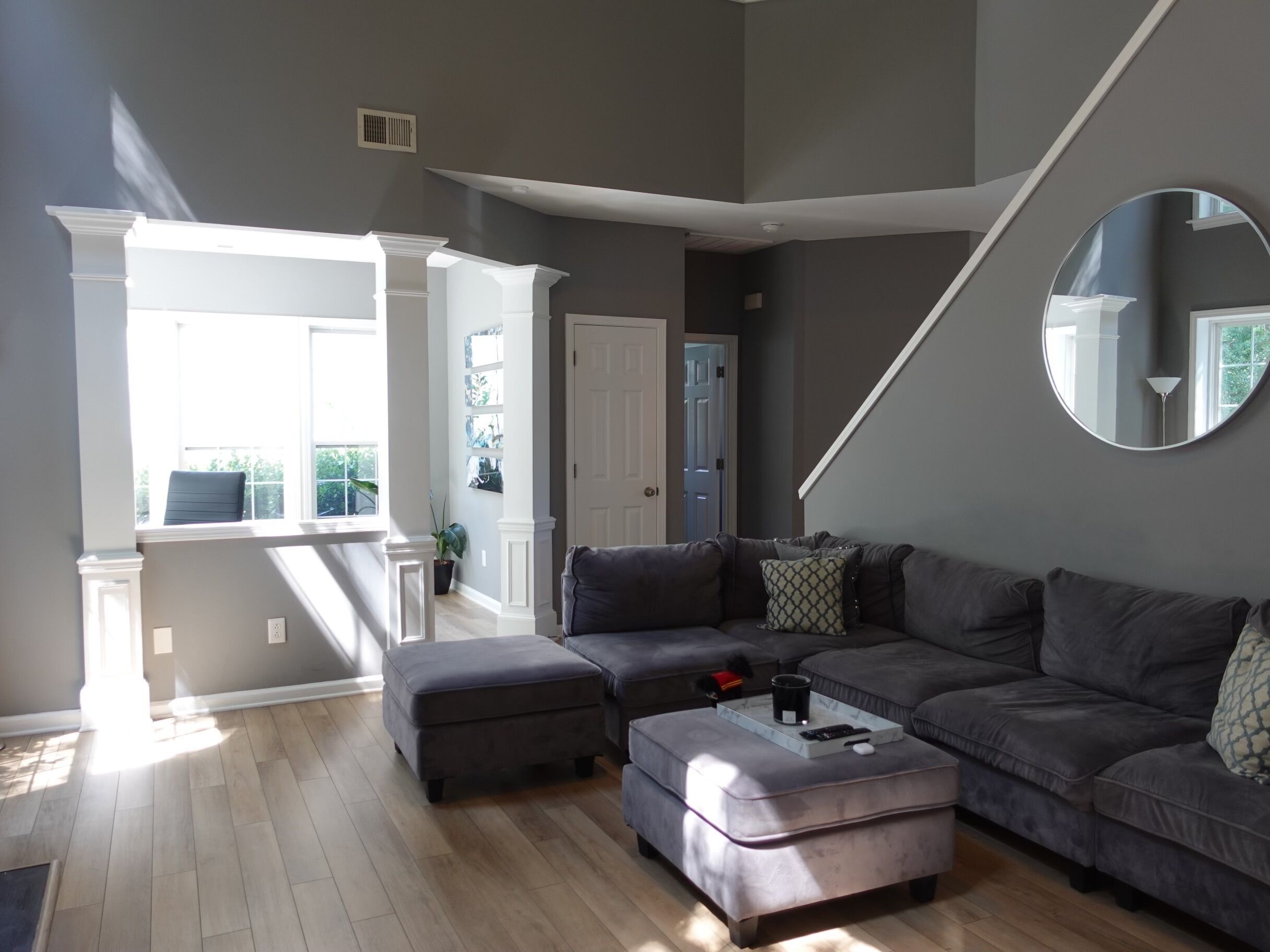 Cozy family size house , with deck and grill .  Friendly ,quiet neighborhood !