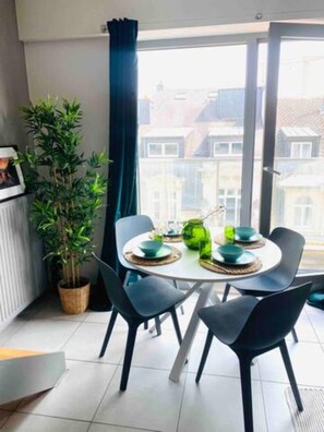 Dining room - Charming Duplex in Center w. 2 Terraces (Luxembourg City)