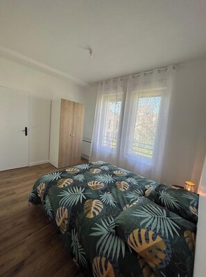 2 chambres, Wi-Fi, literie fournie