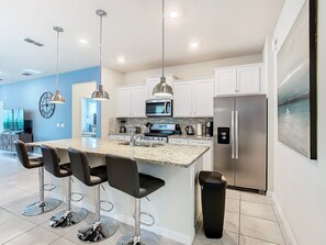 Fridge, microwave, oven, stovetop - Spacious Solterra Retreat, Pool/Spa, By Disney (Davenport)