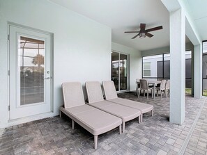 Terrace/patio - Spacious Solterra Retreat, Pool/Spa, By Disney (Davenport)