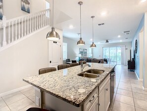 Fridge, microwave, oven, stovetop - Spacious Solterra Retreat, Pool/Spa, By Disney (Davenport)