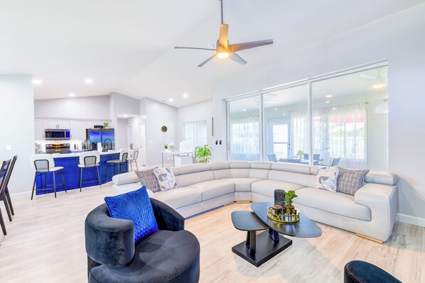 TV connectée, cheminée