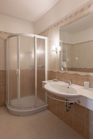 Dusche, Regendusche, Haartrockner, Bidet